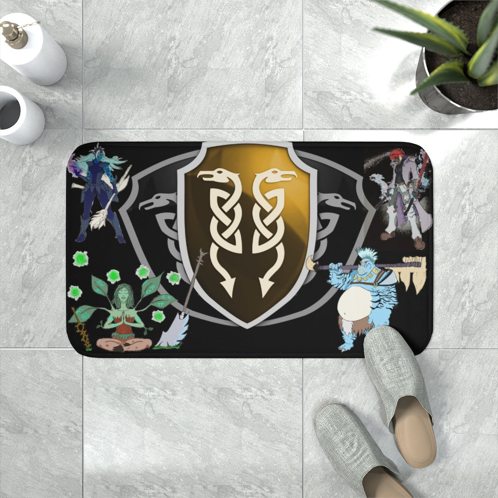 Memory Foam Bath Mat - Utopia with Races