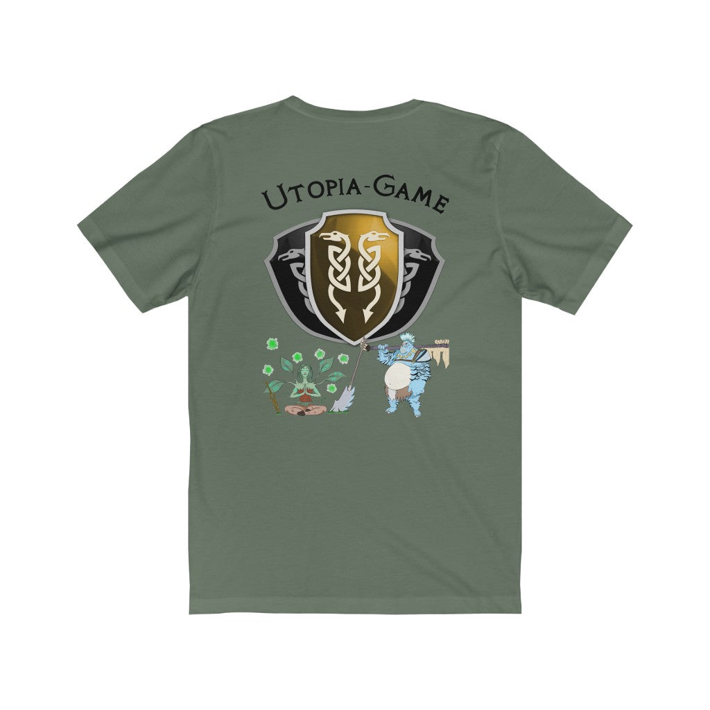 Unisex Jersey Short Sleeve Tee - Utopia with Races