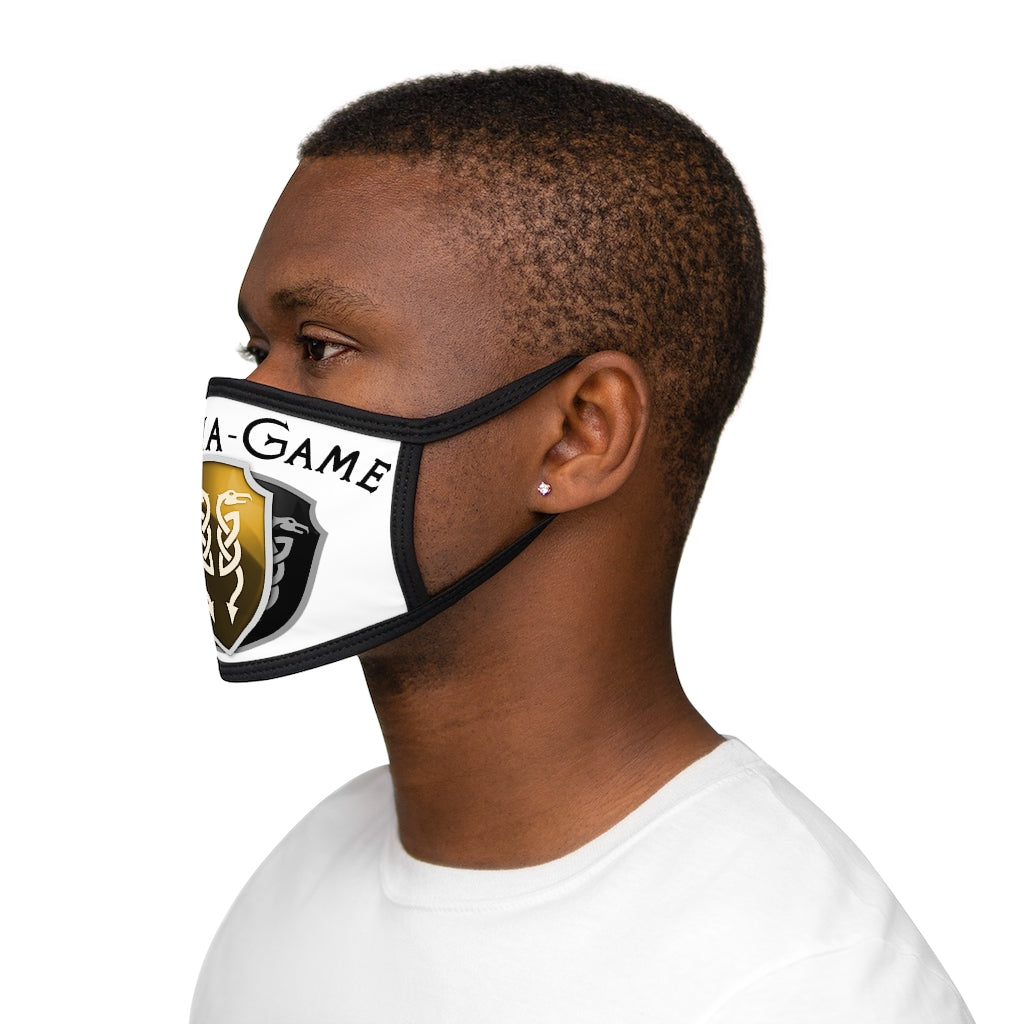 Mixed-Fabric Face Mask - Utopia White