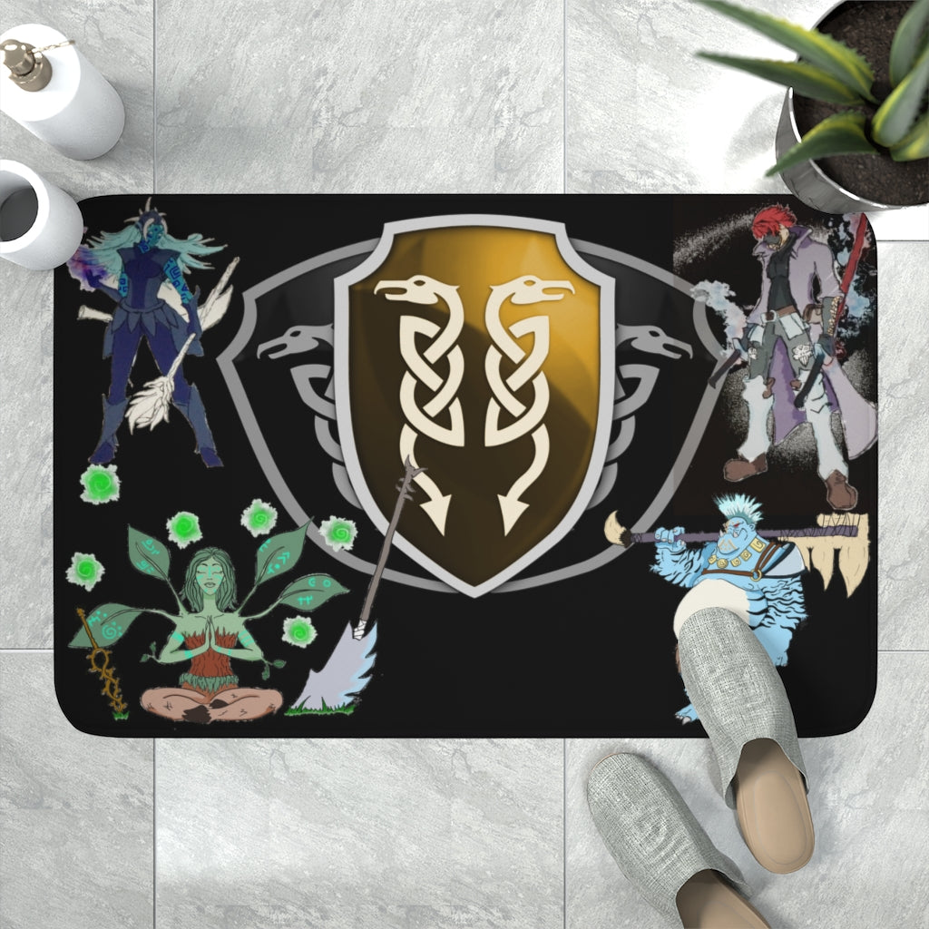 Memory Foam Bath Mat - Utopia with Races