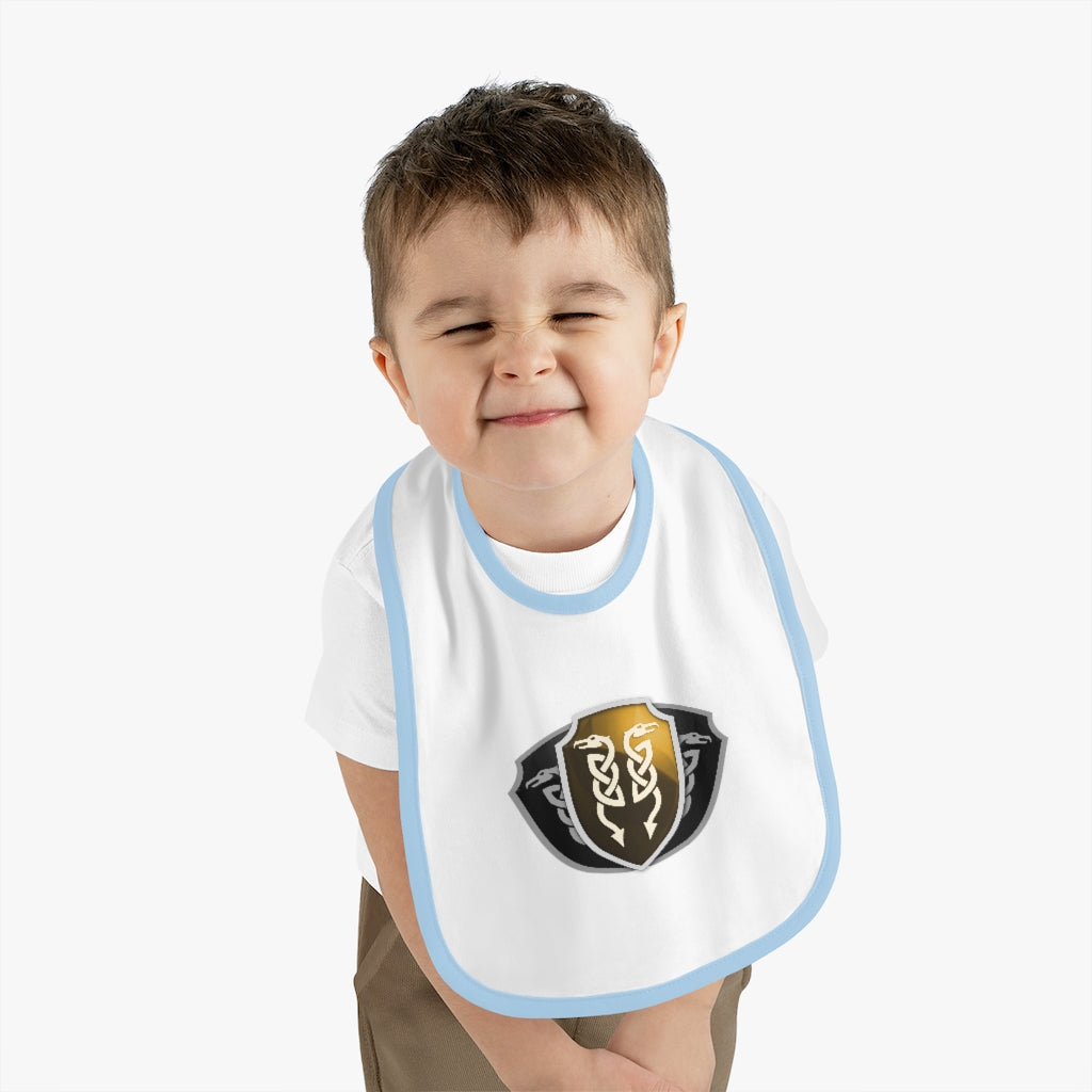 Baby Contrast Trim Jersey Bib