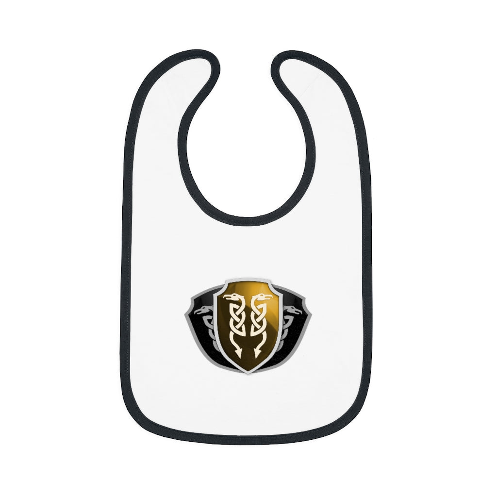 Baby Contrast Trim Jersey Bib