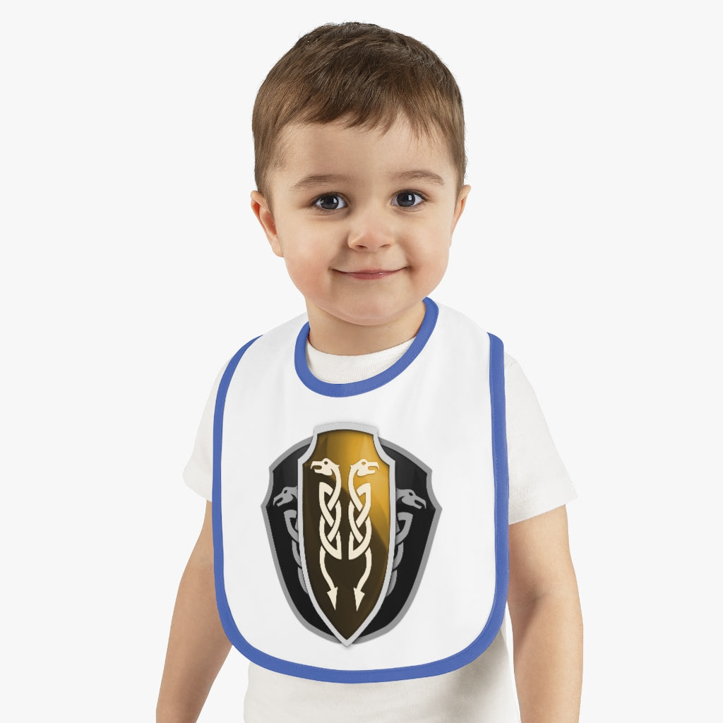 Baby Contrast Trim Jersey Bib
