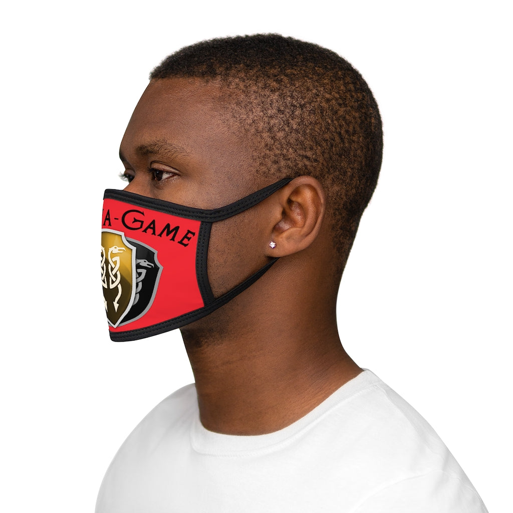 Mixed-Fabric Face Mask - Utopia Red