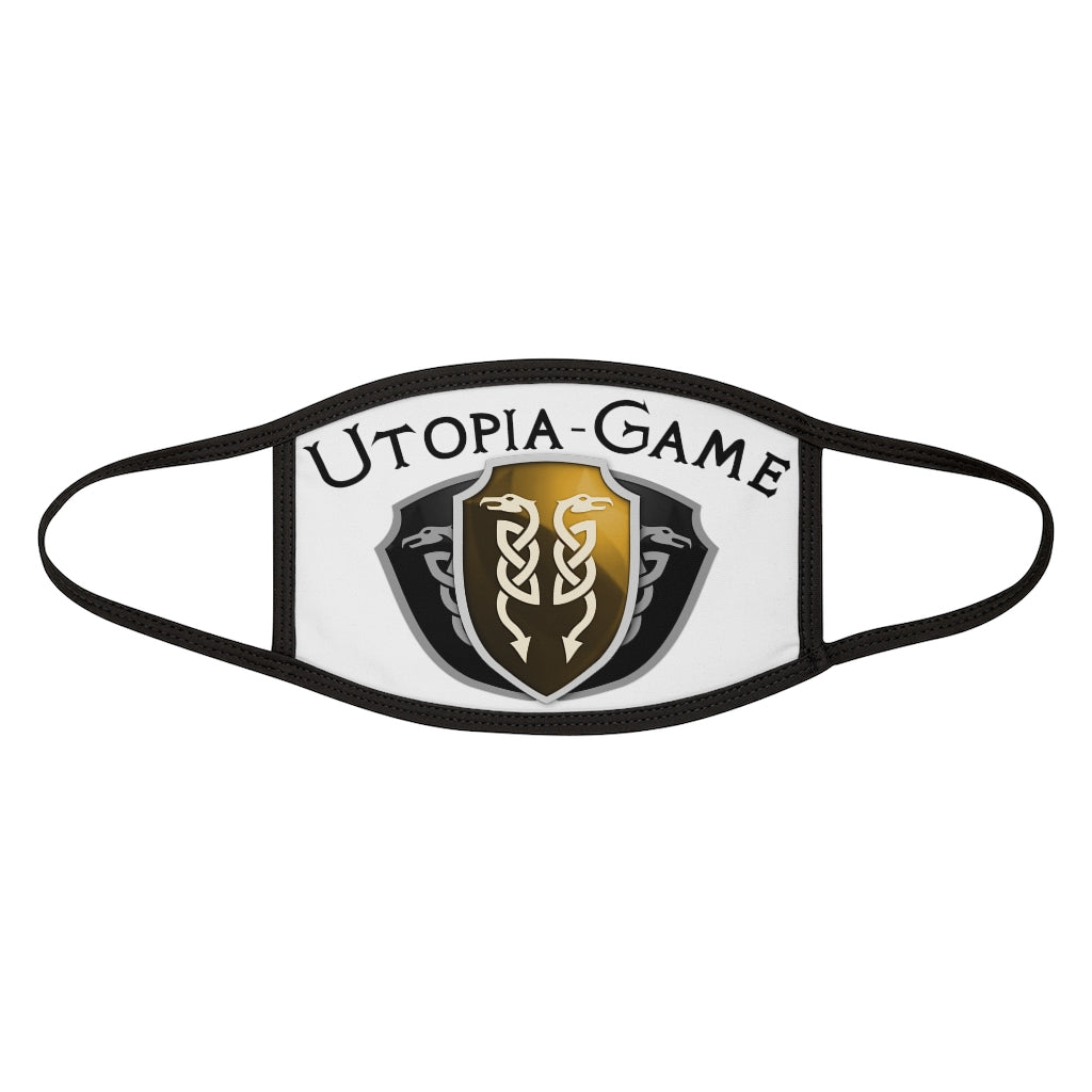 Mixed-Fabric Face Mask - Utopia White