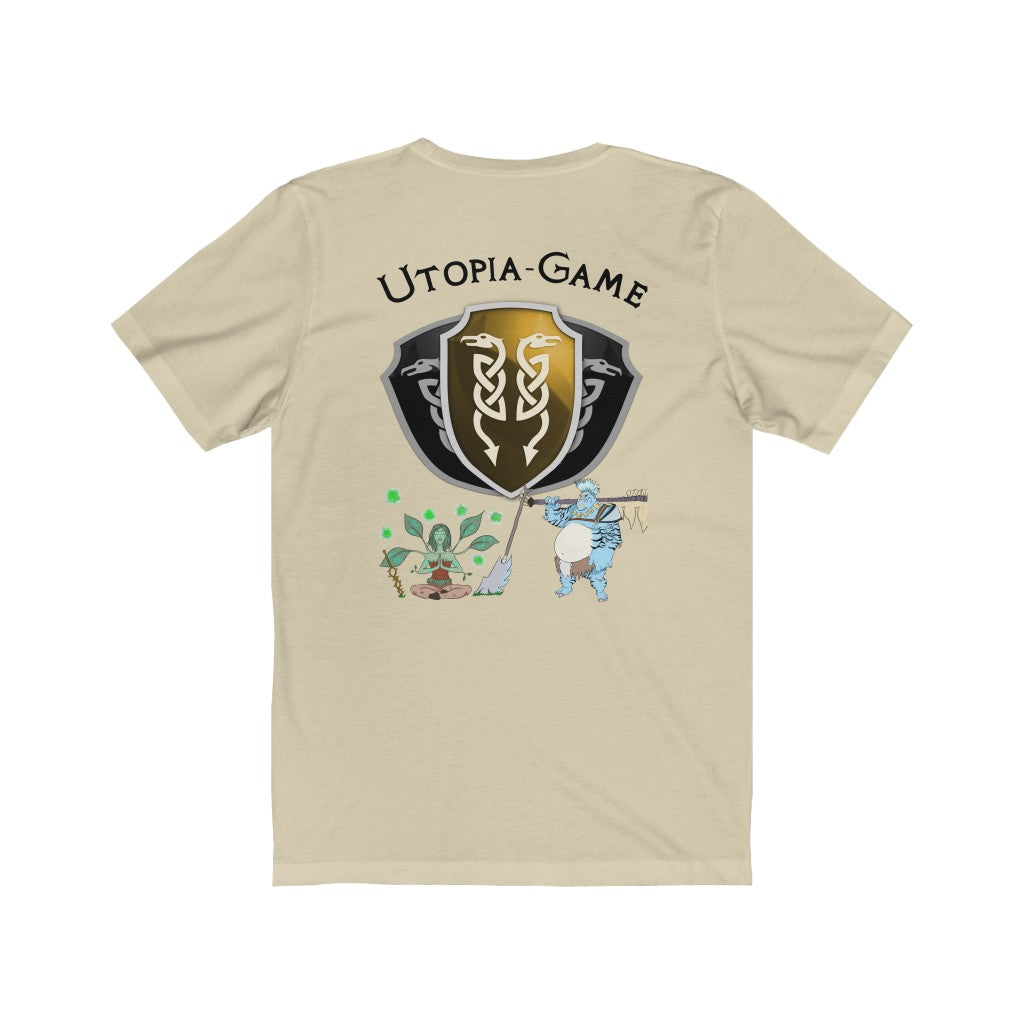 Unisex Jersey Short Sleeve Tee - Utopia with Races