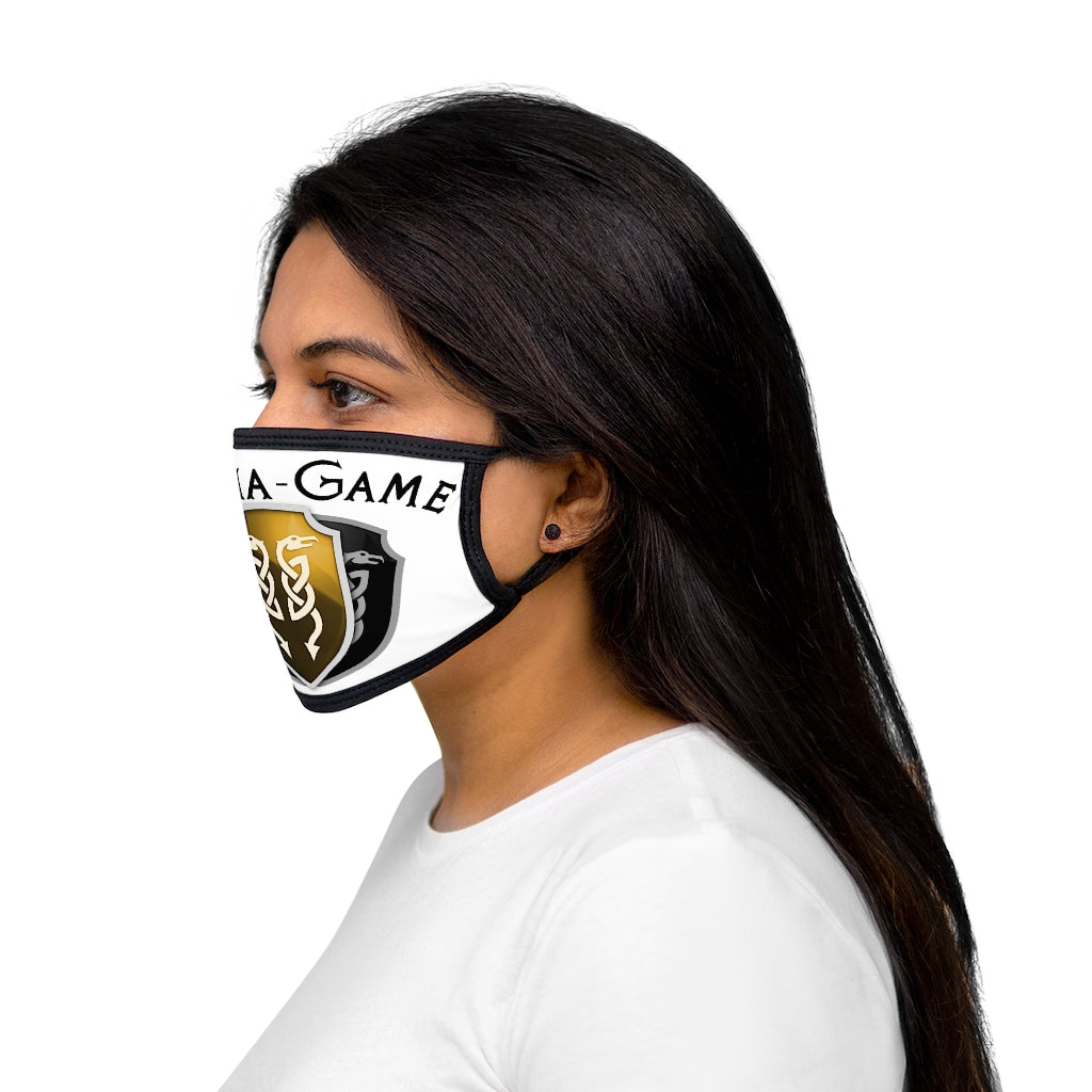 Mixed-Fabric Face Mask - Utopia White