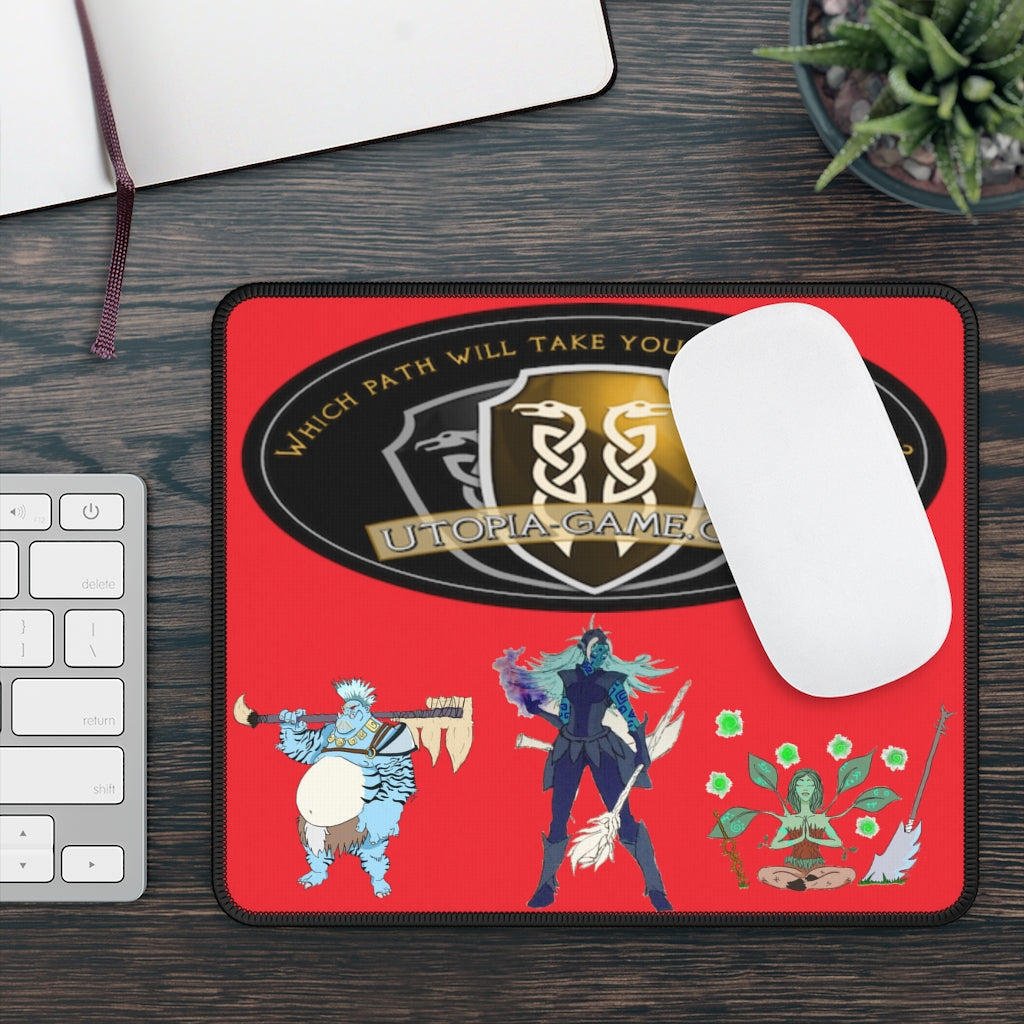 Gaming Mouse Pad - Utopia Races Red