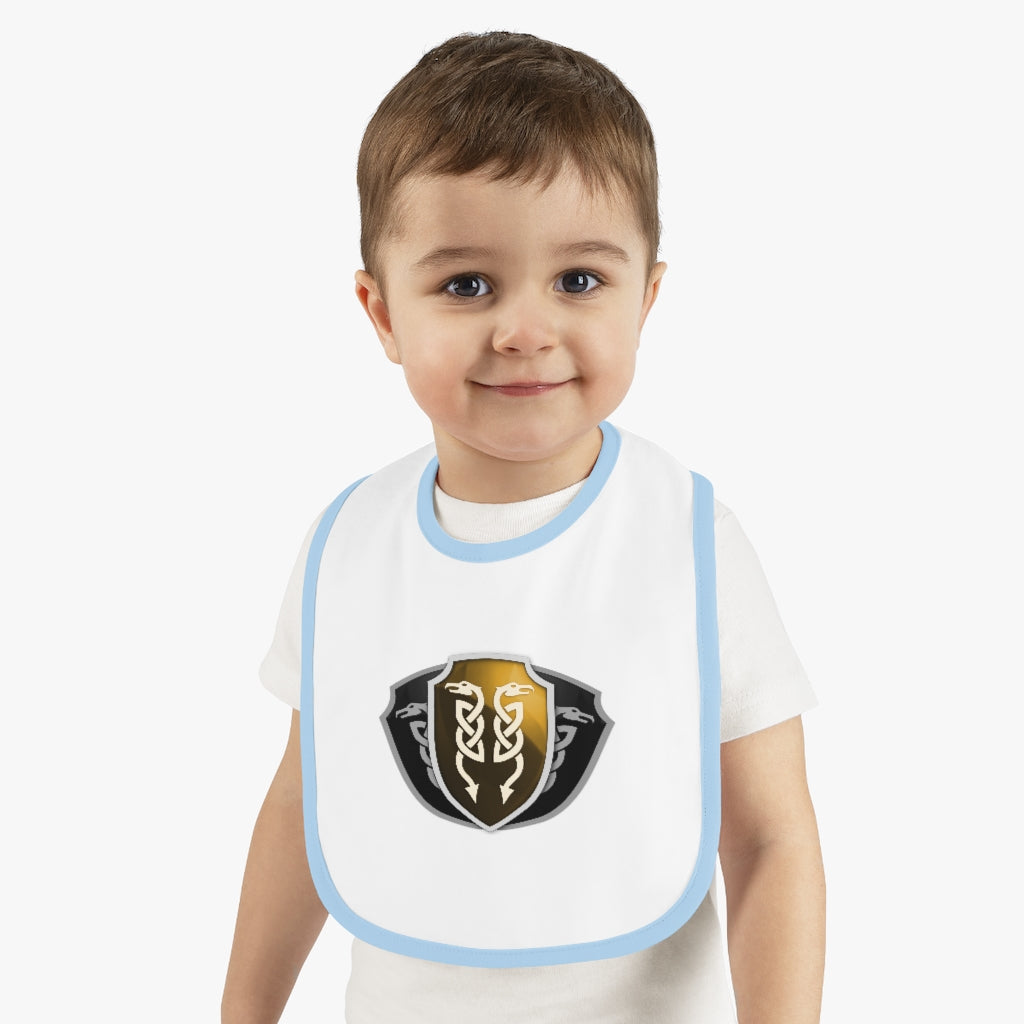 Baby Contrast Trim Jersey Bib