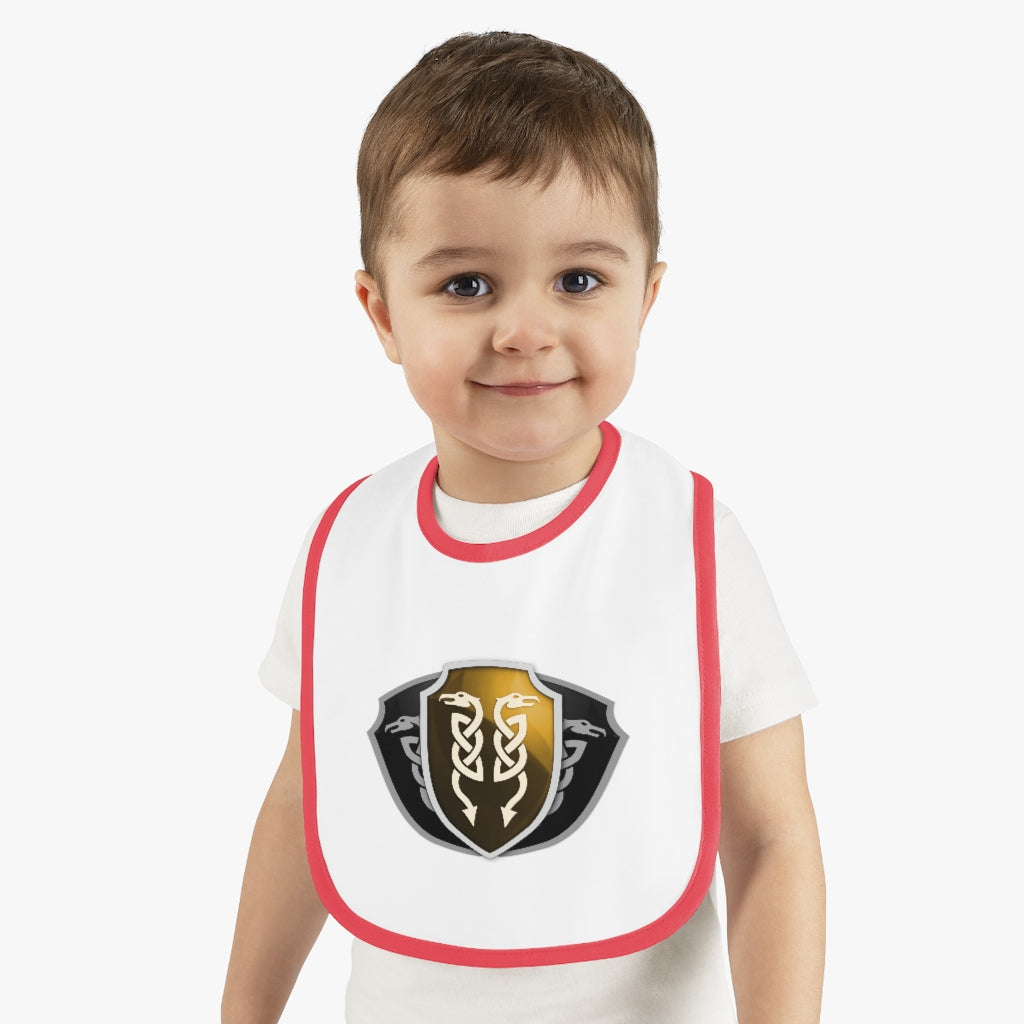 Baby Contrast Trim Jersey Bib