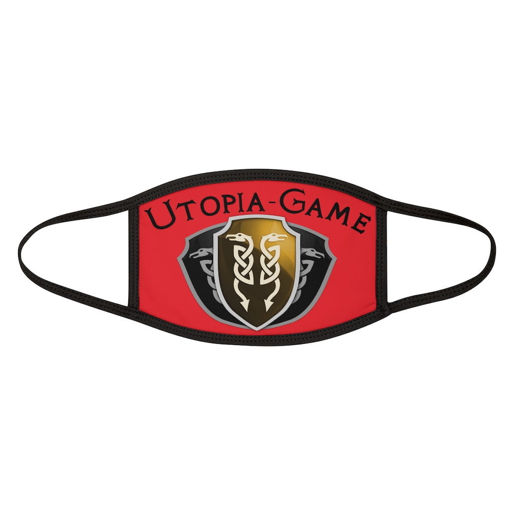 Mixed-Fabric Face Mask - Utopia Red