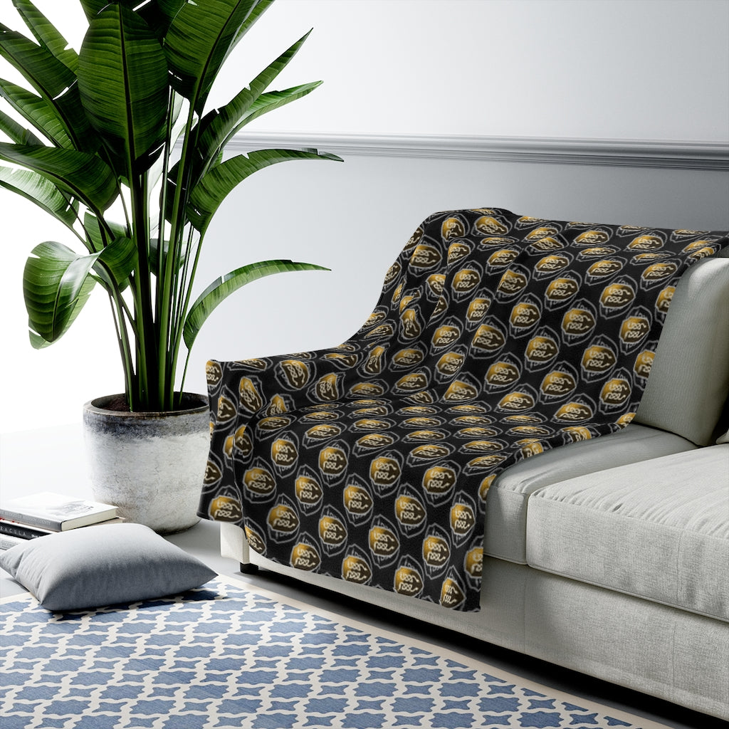 Velveteen Plush Blanket - Black Utopia