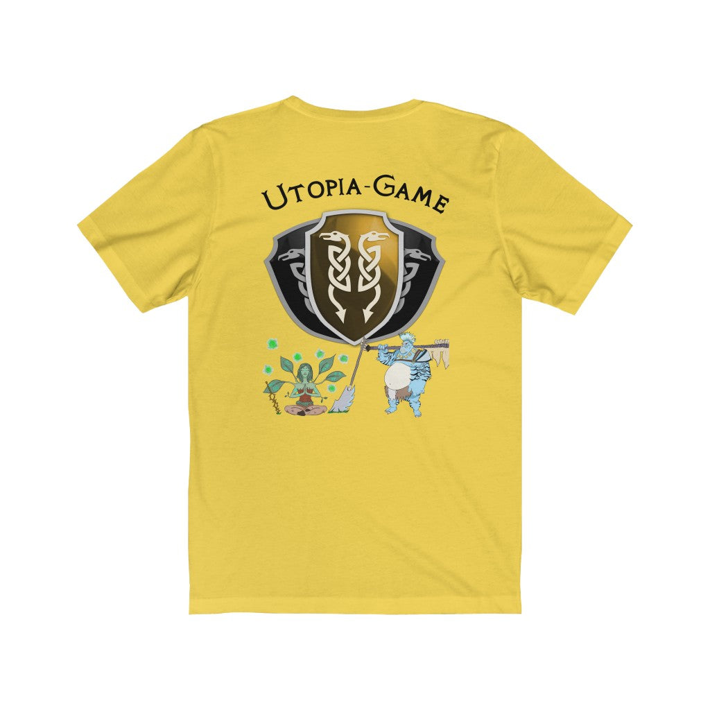 Unisex Jersey Short Sleeve Tee - Utopia with Races