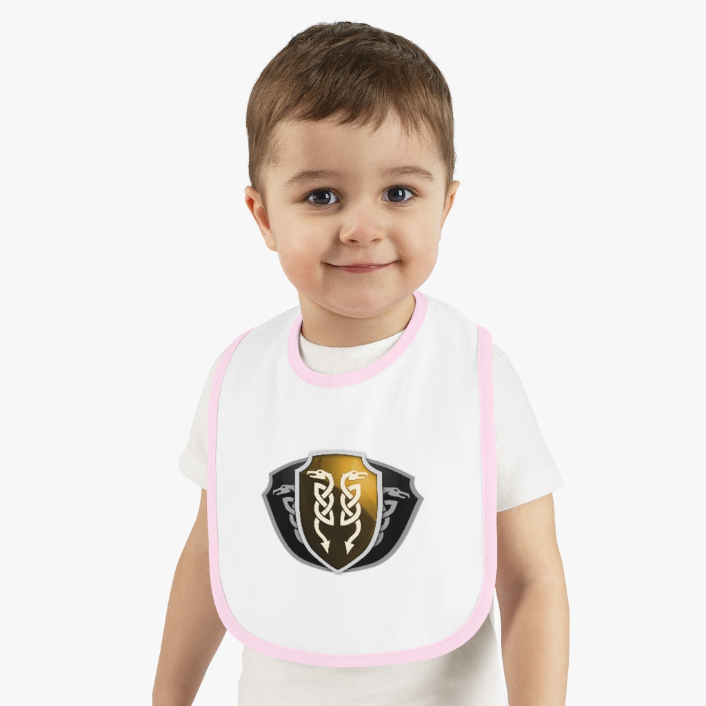 Baby Contrast Trim Jersey Bib