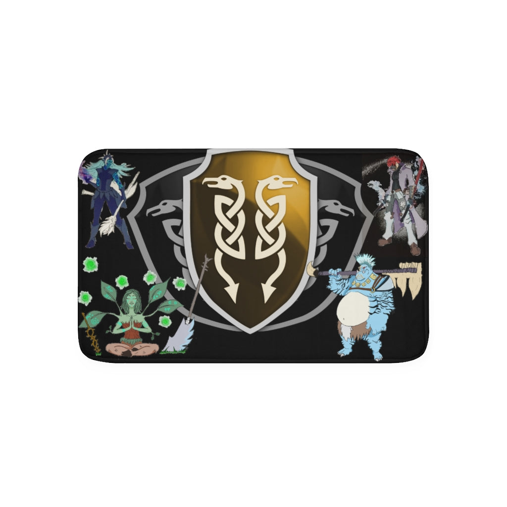 Memory Foam Bath Mat - Utopia with Races
