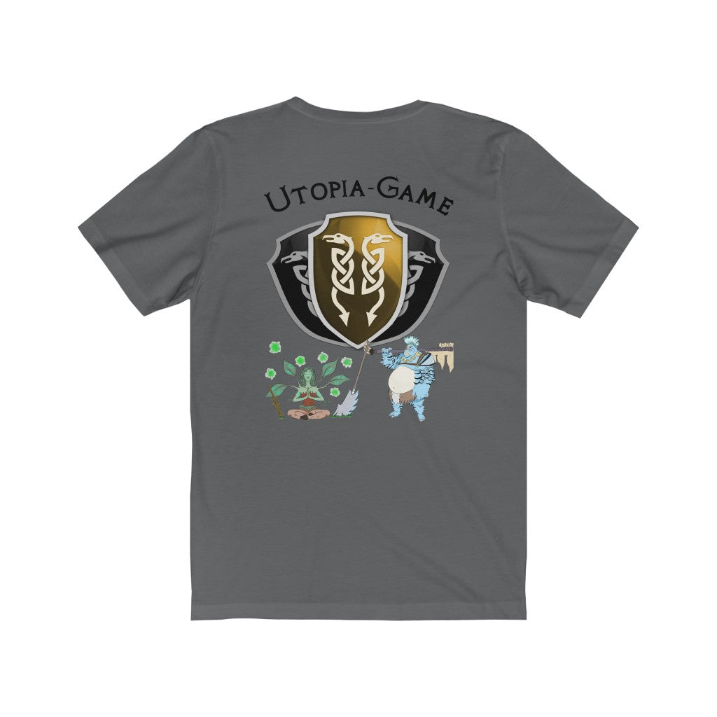 Unisex Jersey Short Sleeve Tee - Utopia with Races