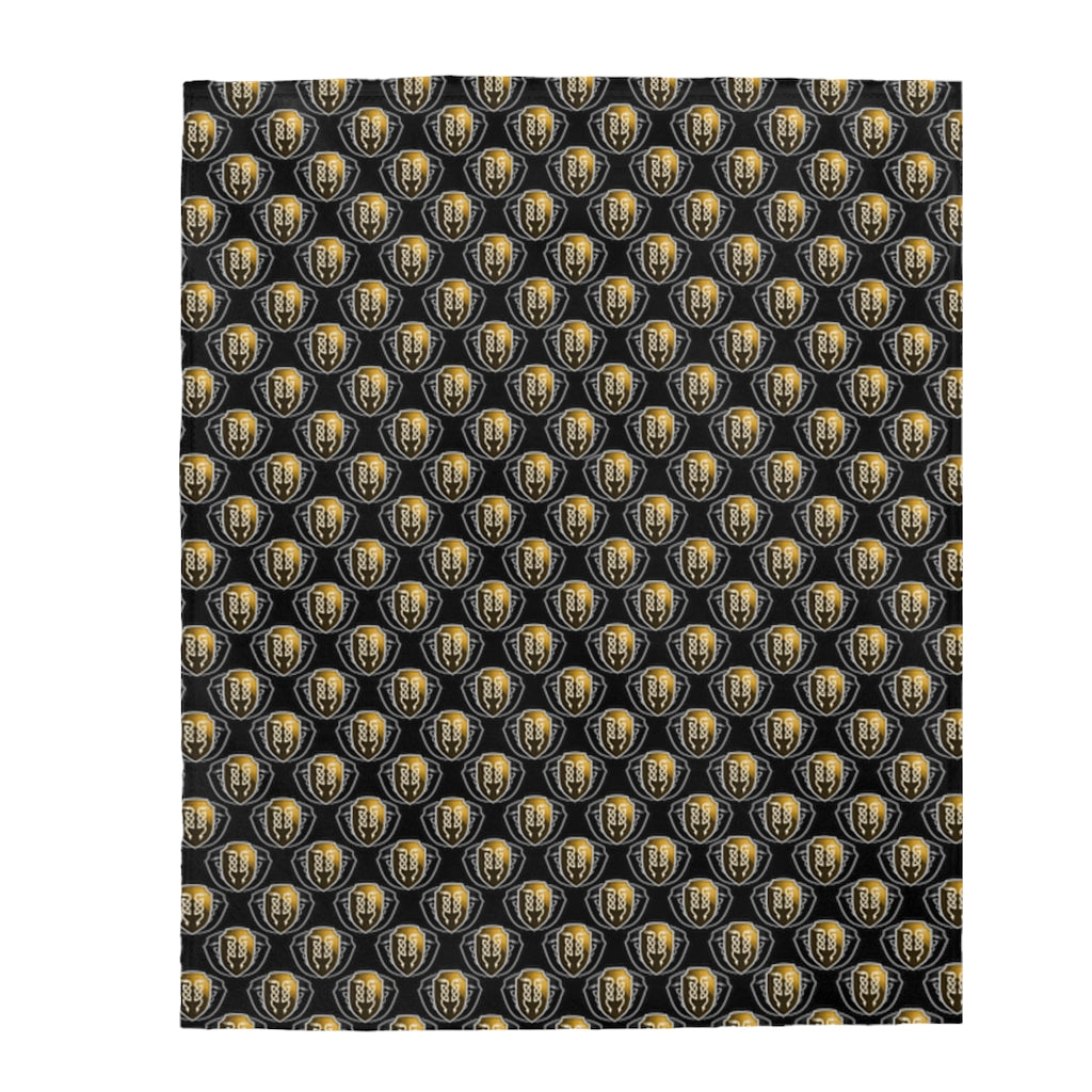Velveteen Plush Blanket - Black Utopia