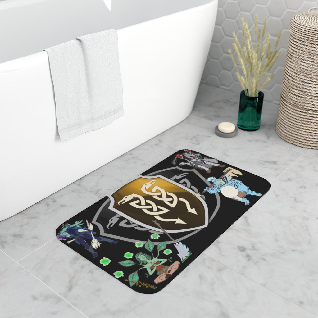 Memory Foam Bath Mat - Utopia with Races