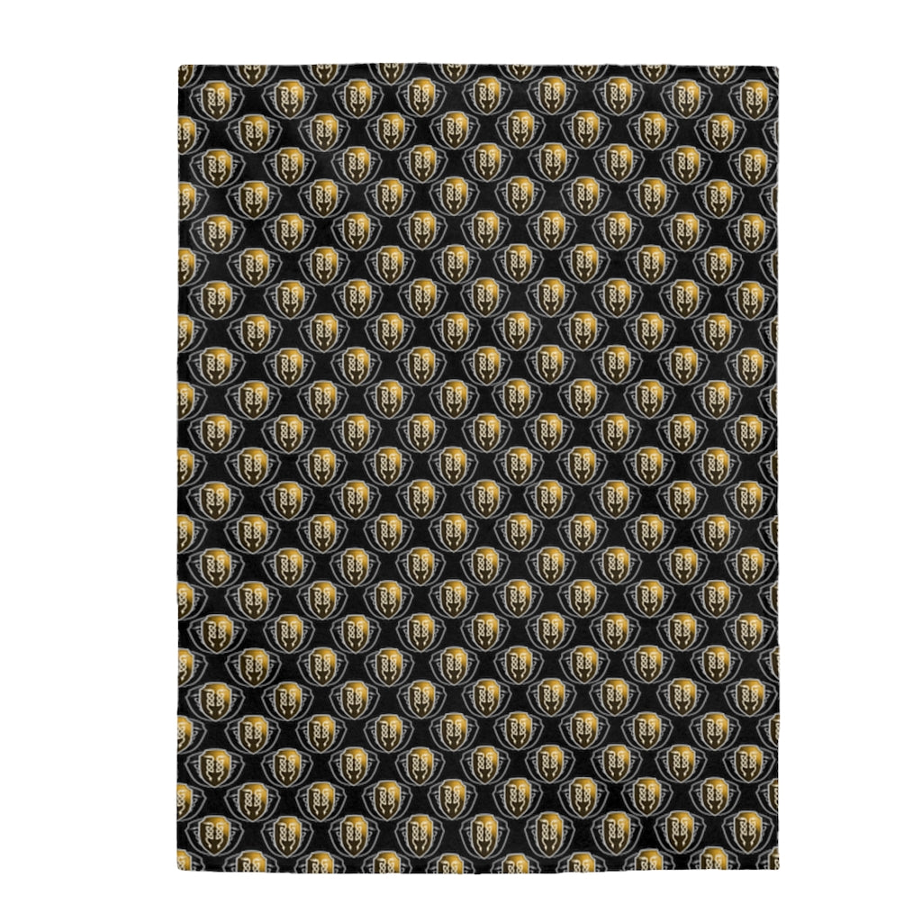 Velveteen Plush Blanket - Black Utopia