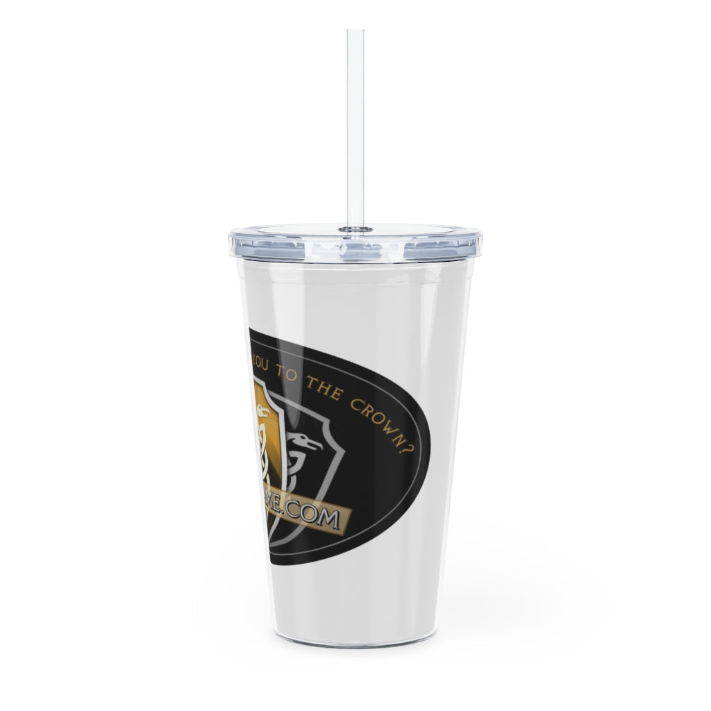 Plastic Tumbler with Straw