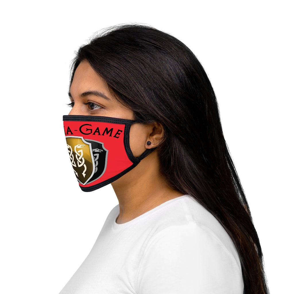 Mixed-Fabric Face Mask - Utopia Red