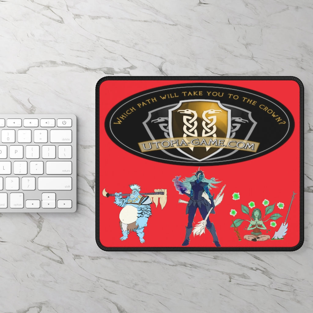 Gaming Mouse Pad - Utopia Races Red