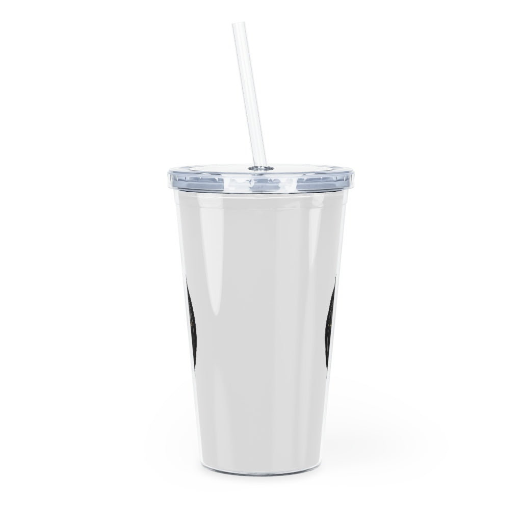 Plastic Tumbler with Straw